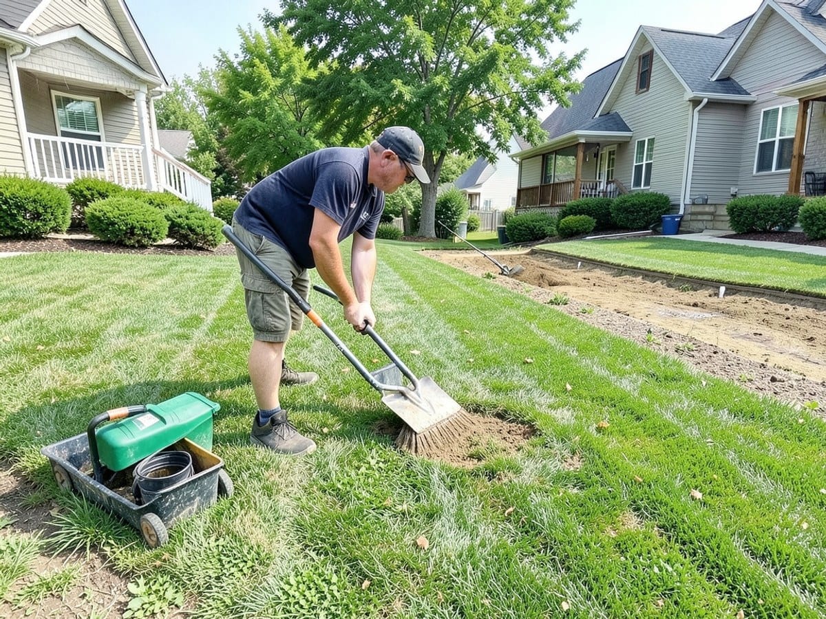 After the work: Lawn Mowing