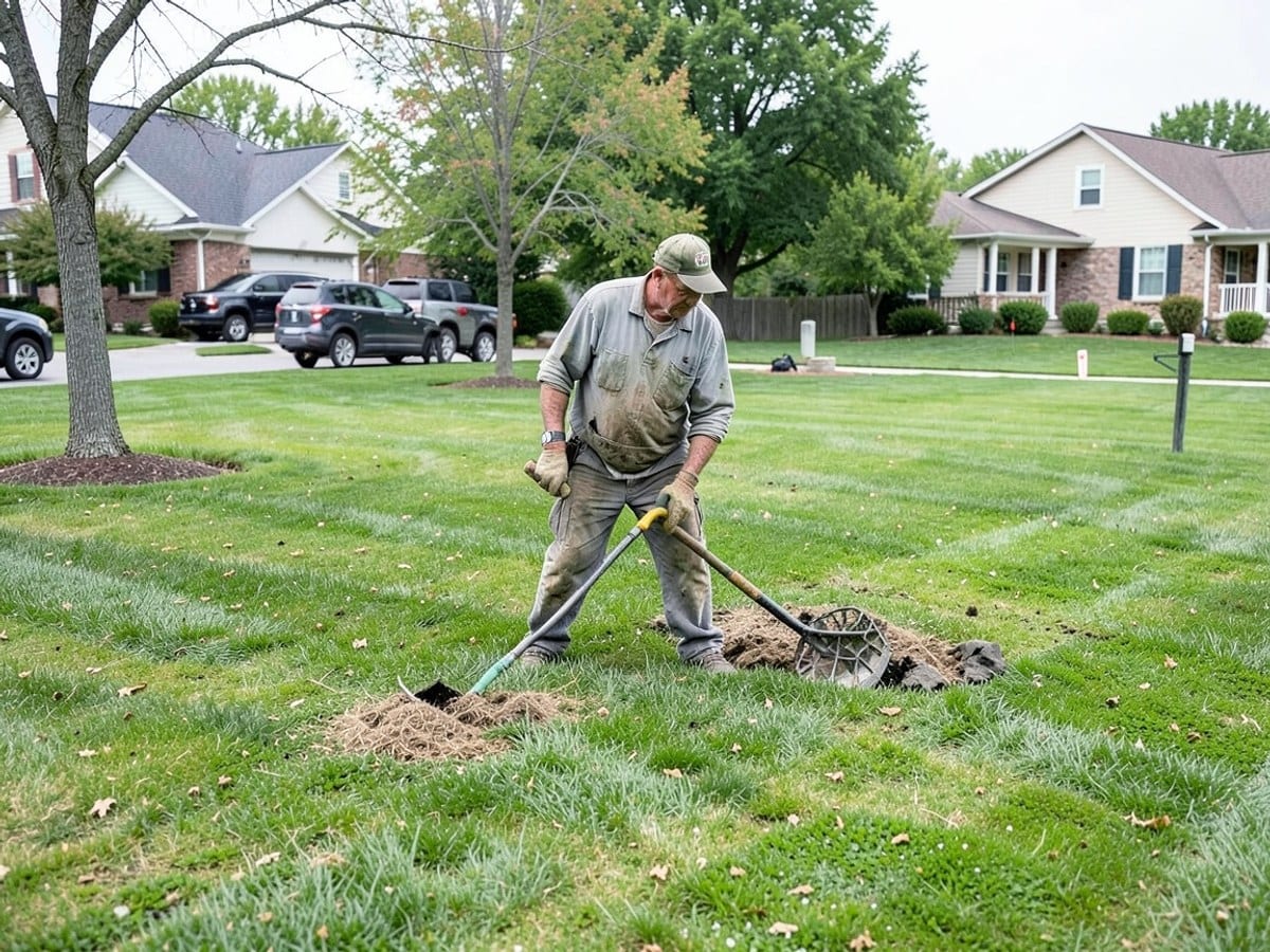 Before the work: Lawn Mowing