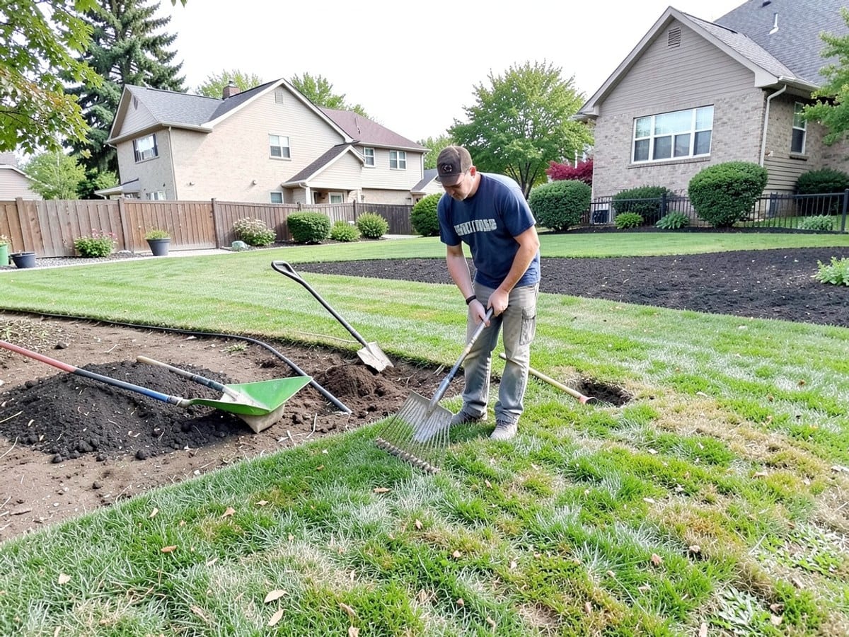 After the work: Lawn Mowing