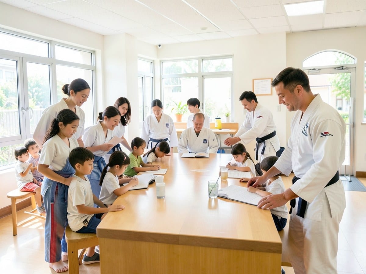 The Sample Martial Arts School Co team