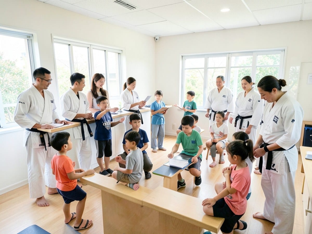 The Sample Martial Arts School Co team