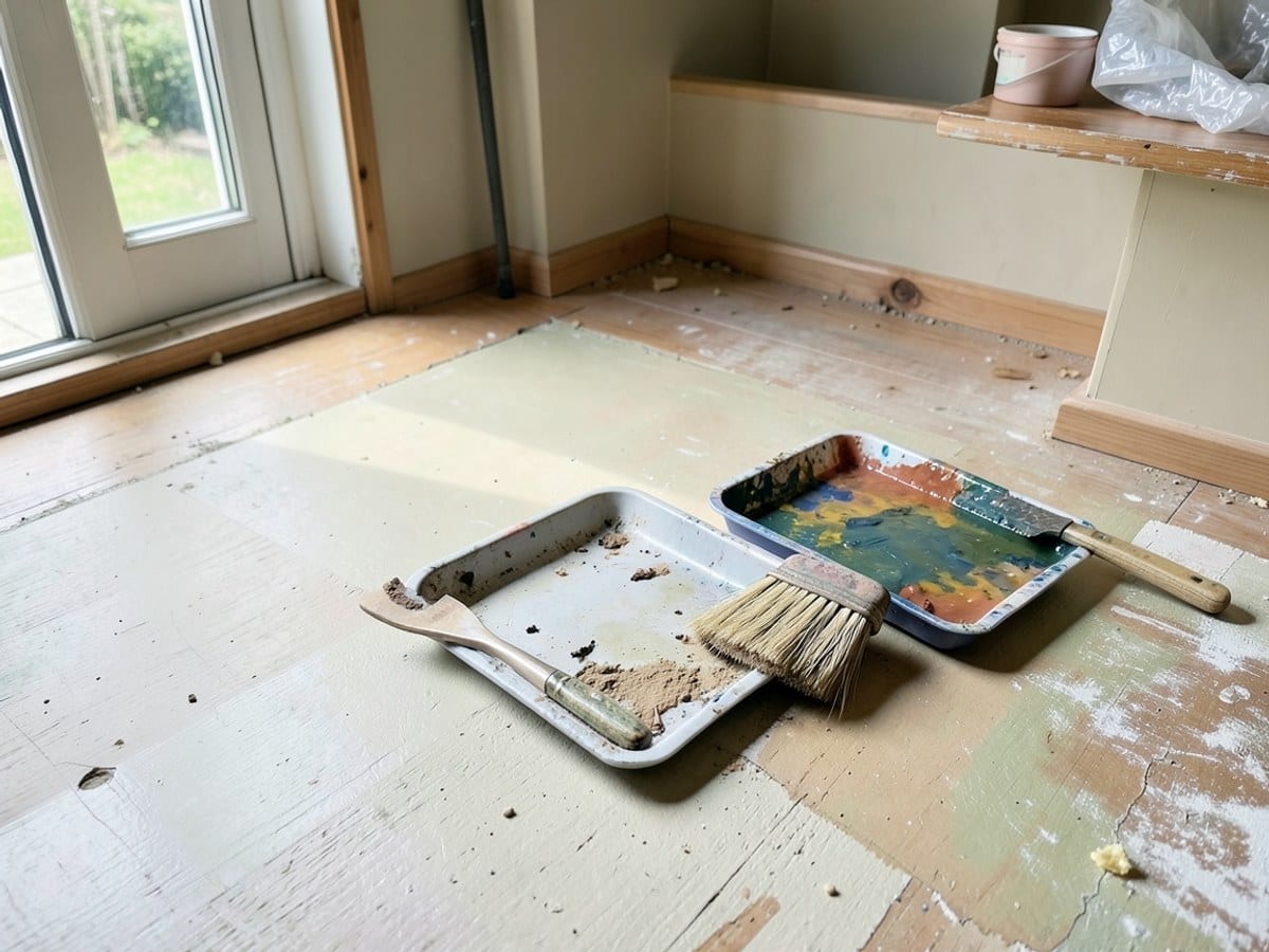 Before the work: Exterior Painting