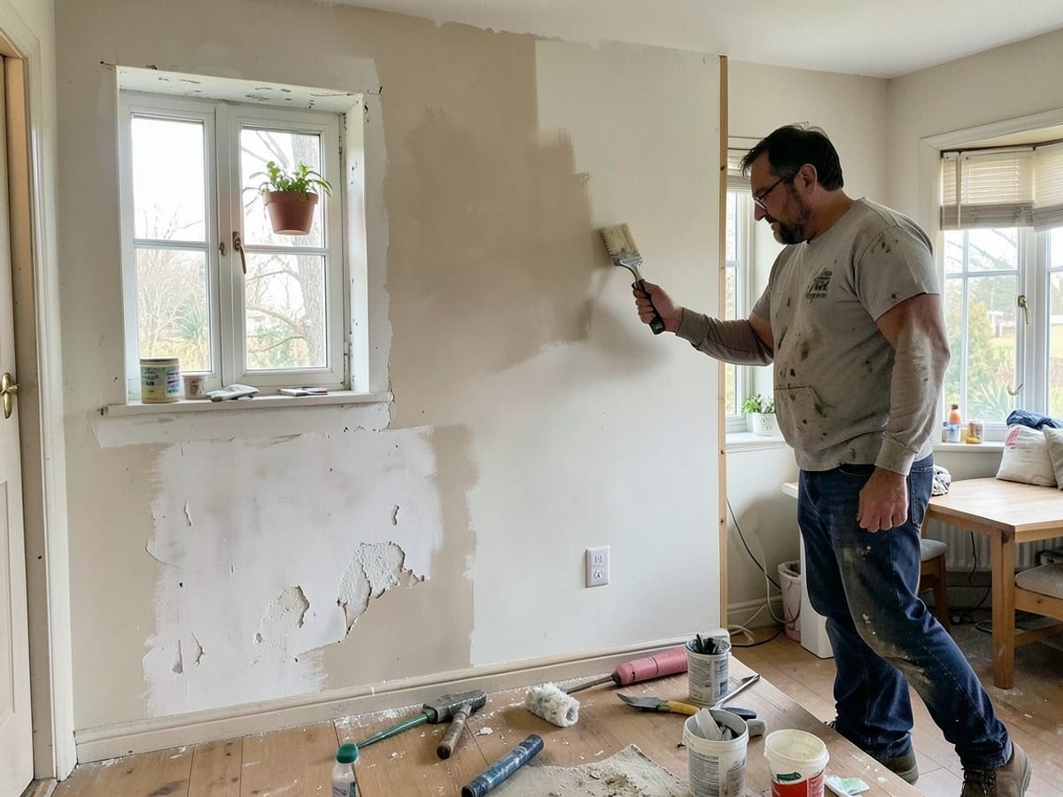 Before the work: Interior Painting