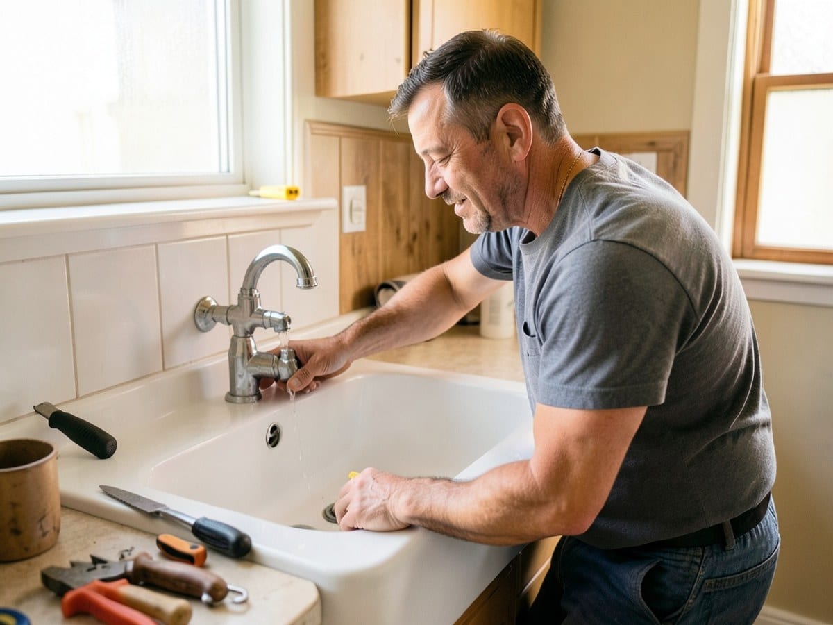 After the work: Leak Repair