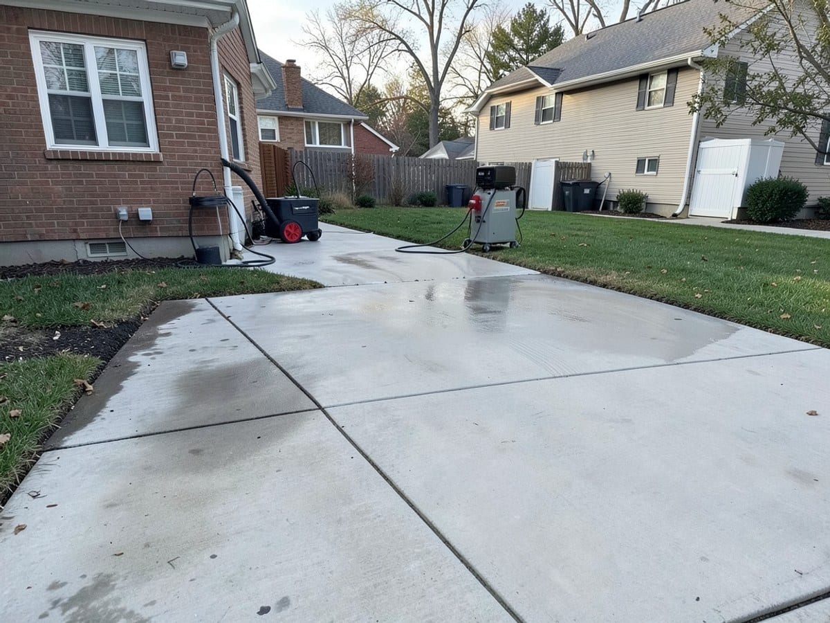 After the work: Driveway Cleaning