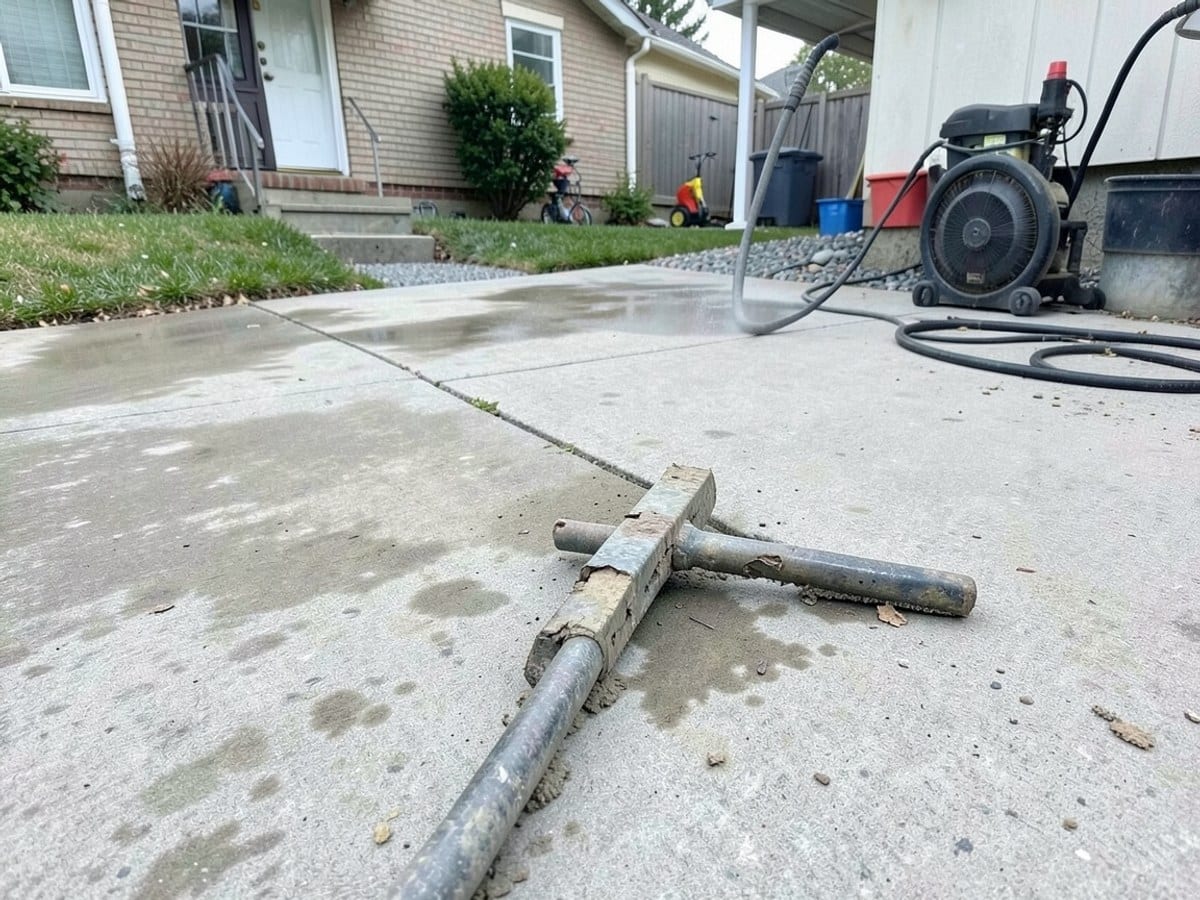 Before the work: Driveway Cleaning