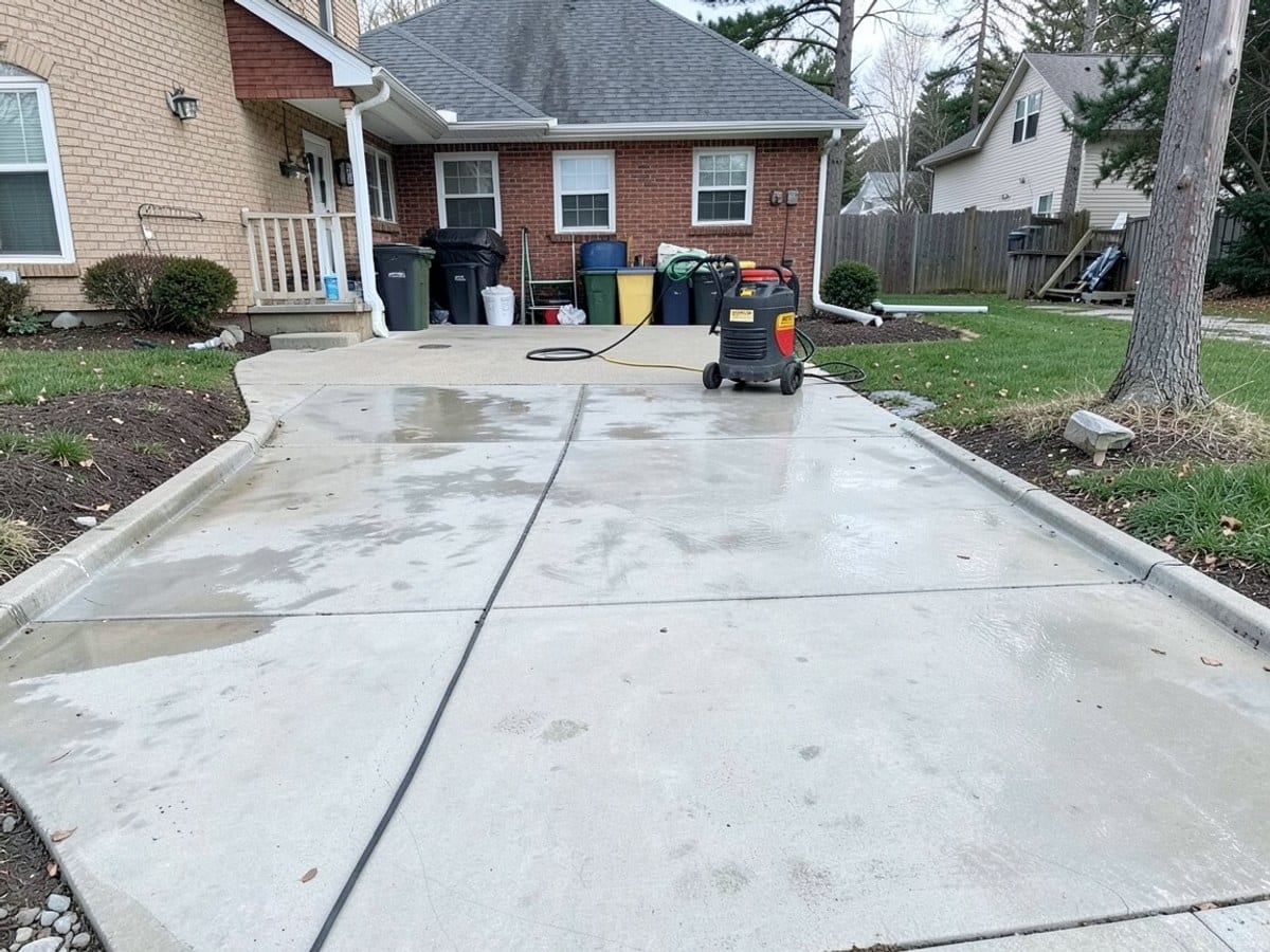 After the work: Driveway Cleaning