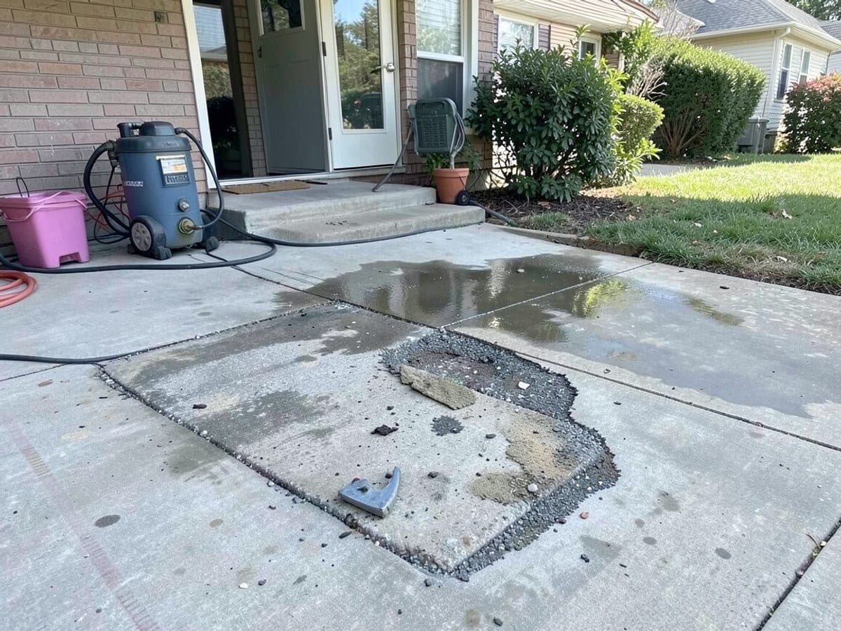 Before the work: Driveway Cleaning
