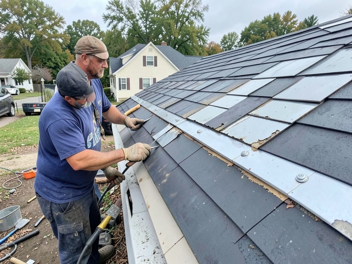 Before the work: Roof Repair