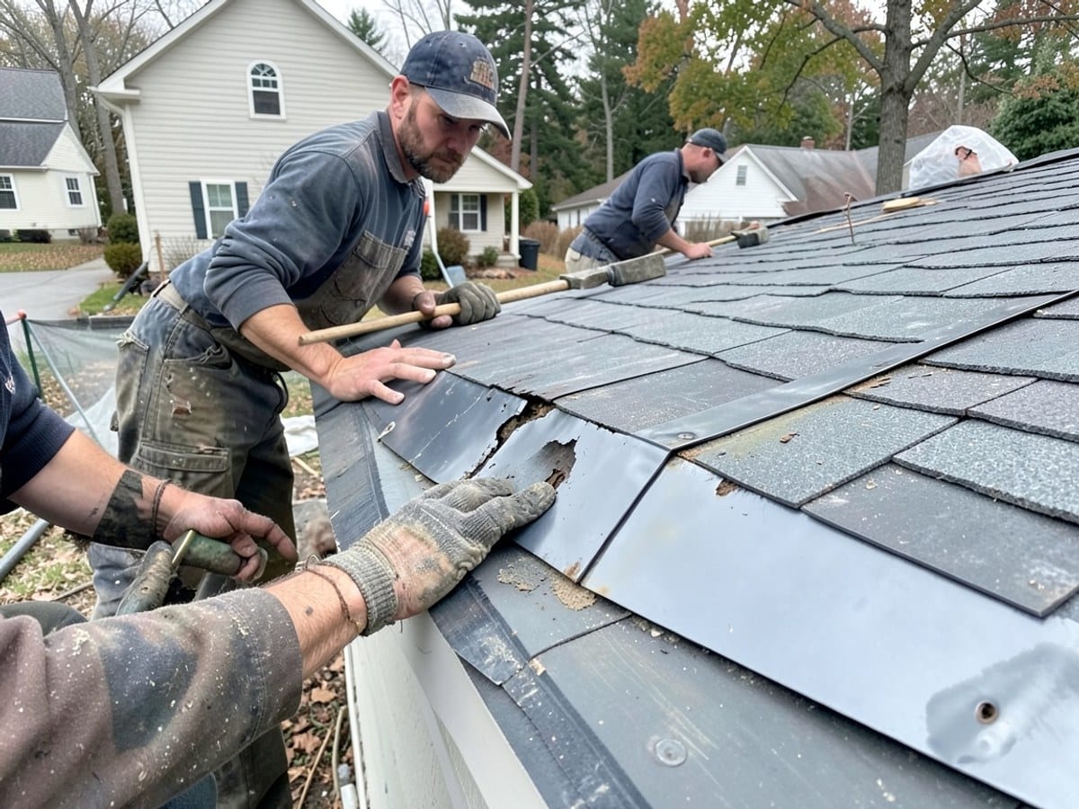 Before the work: Roof Repair