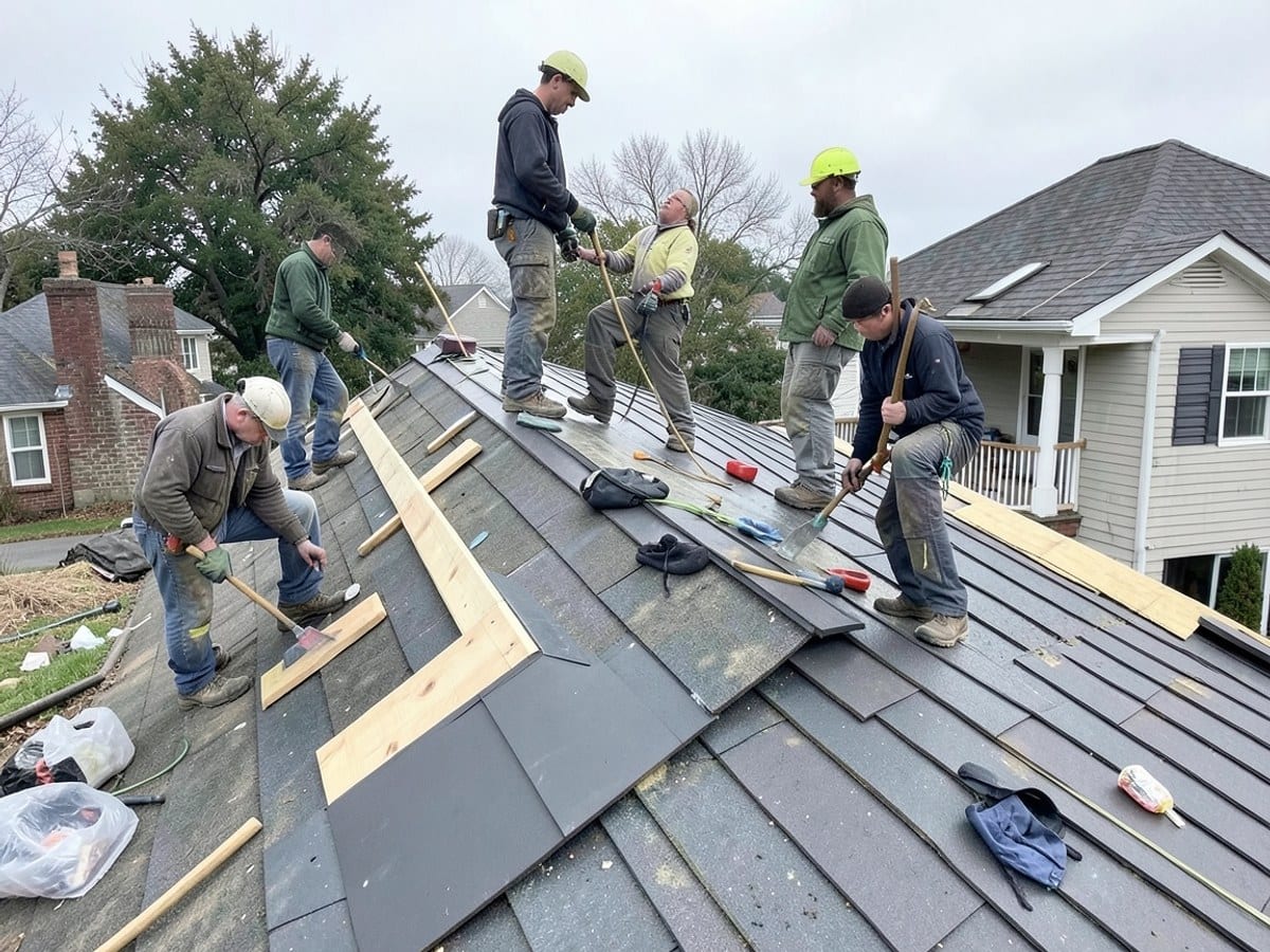 The Sample Roofing Co team