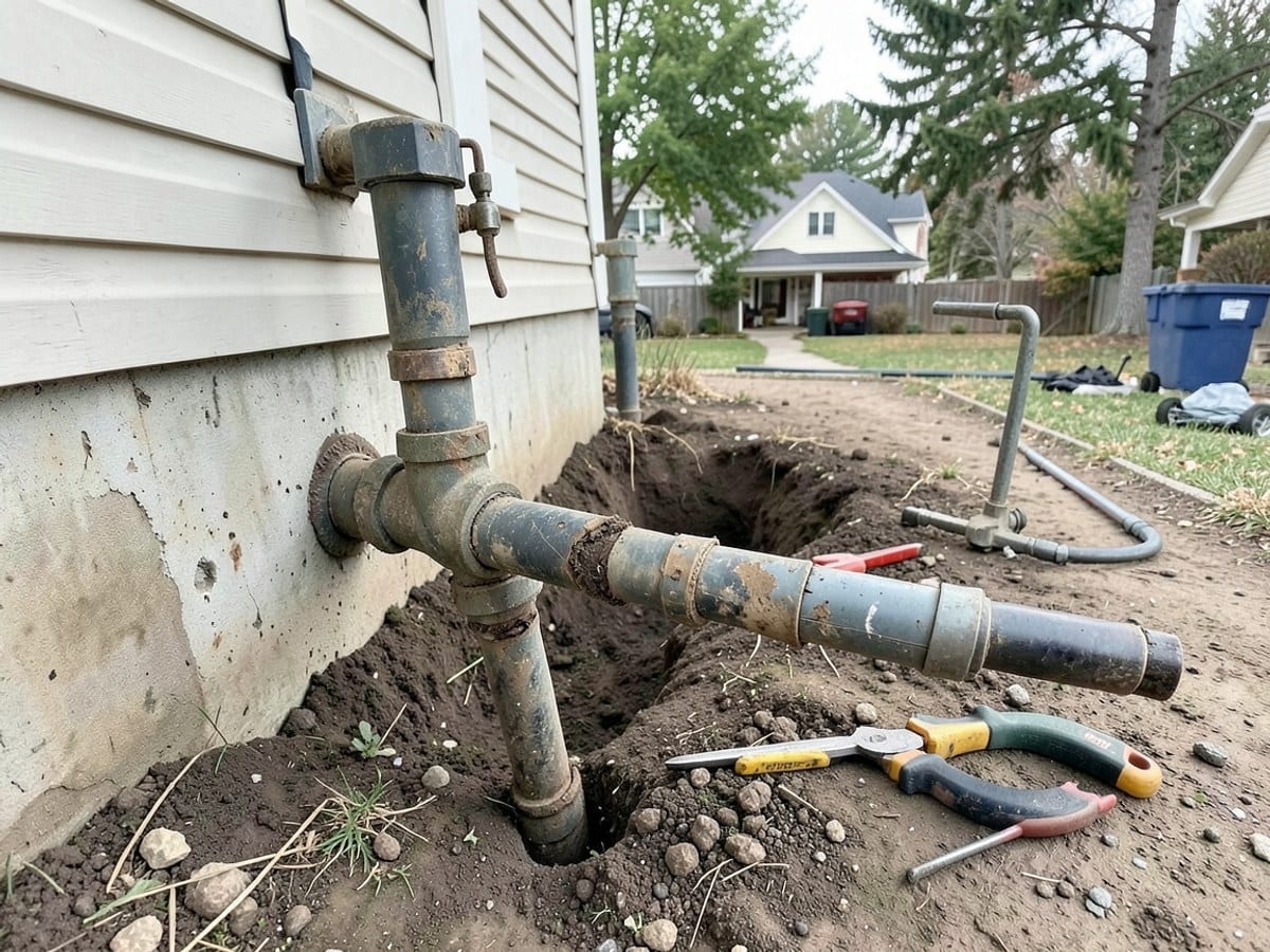 Before the work: Drain Cleaning
