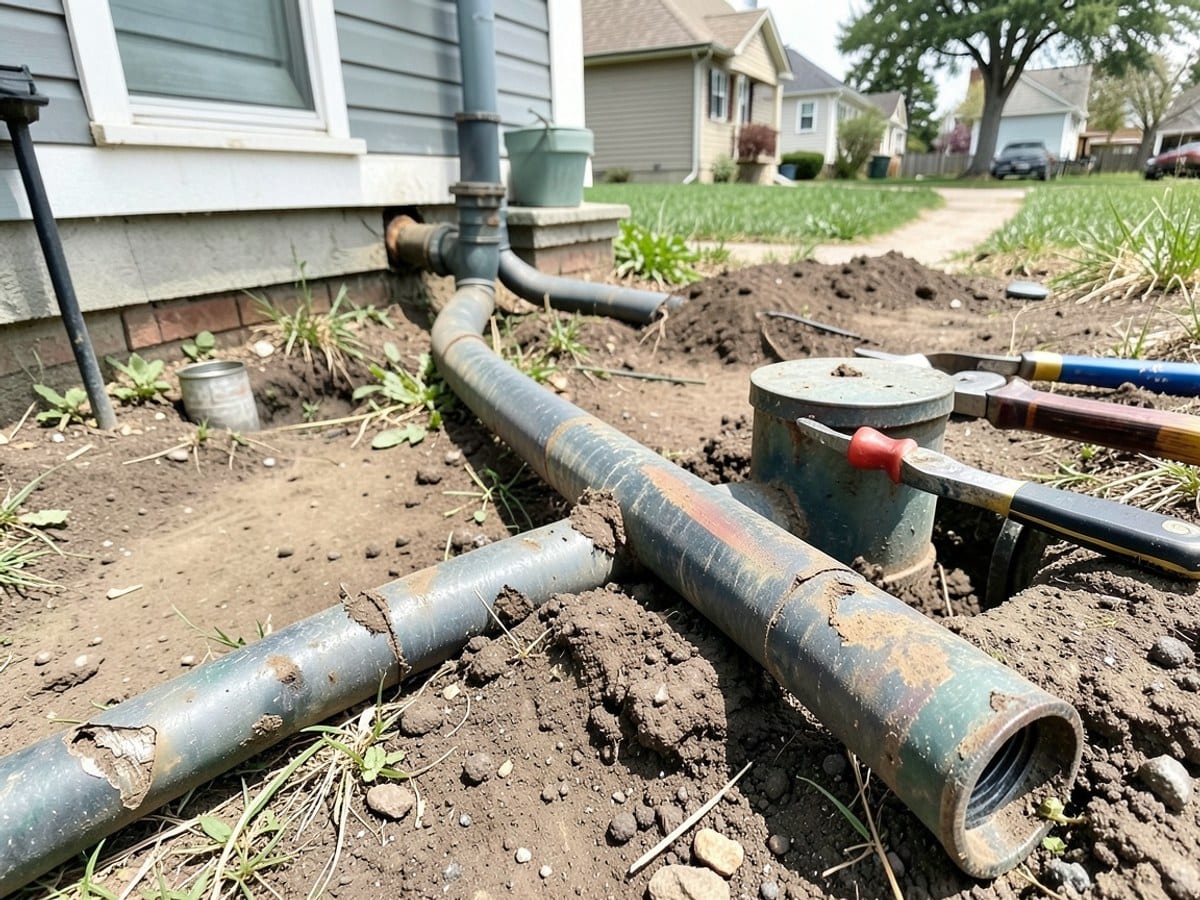 Before the work: Drain Cleaning