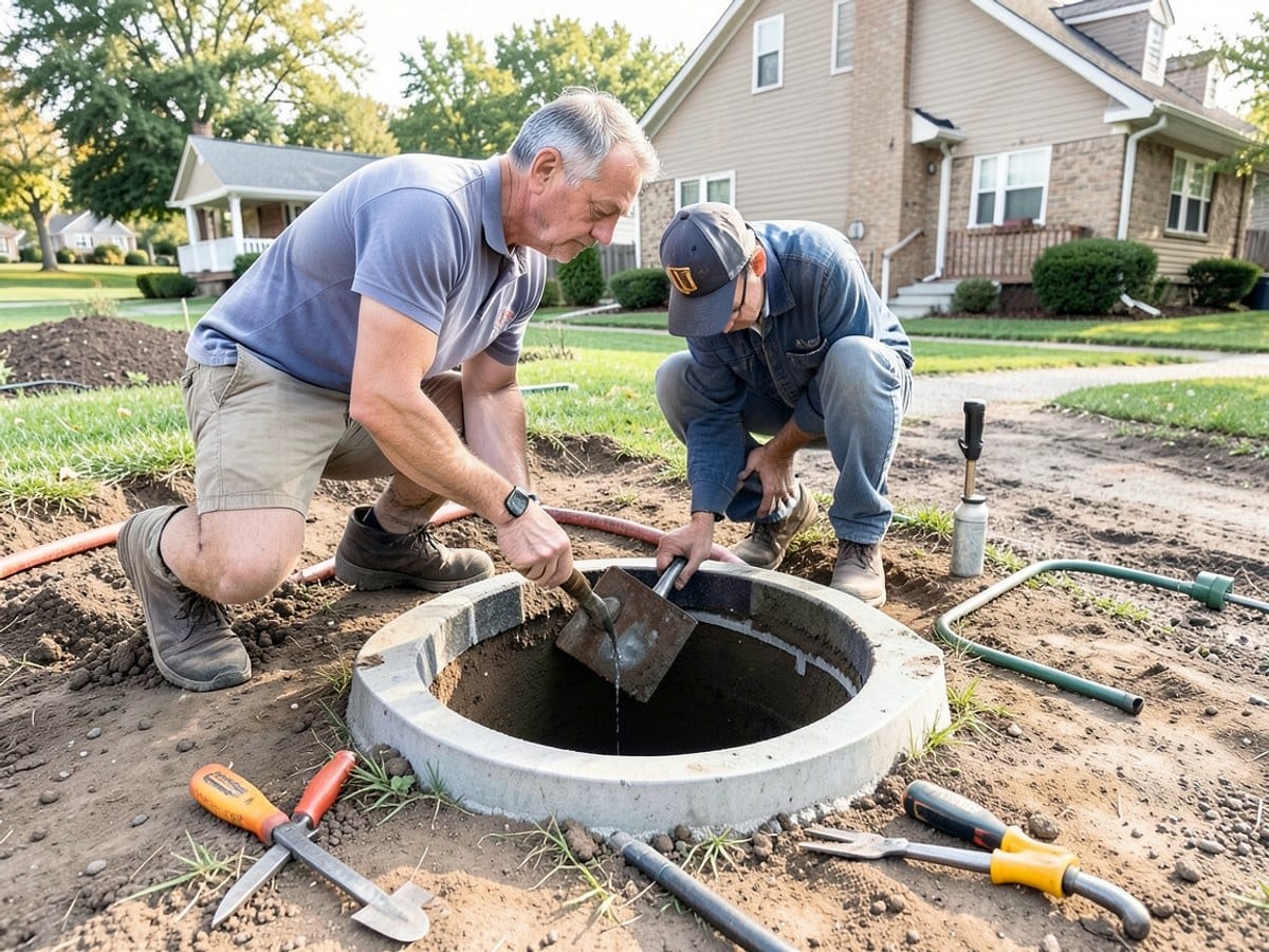 After the work: Septic Tank Pumping