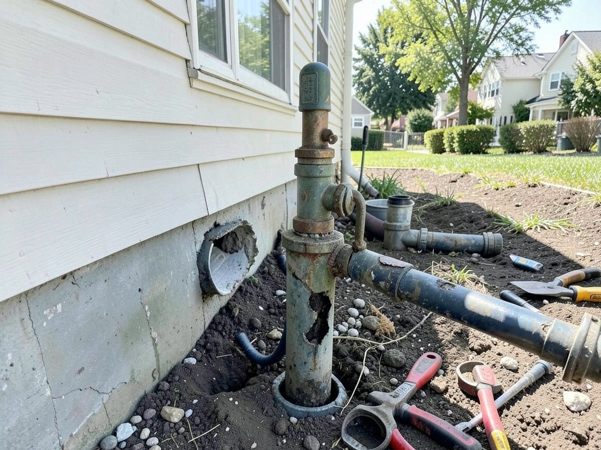 Before the work: Drain Cleaning