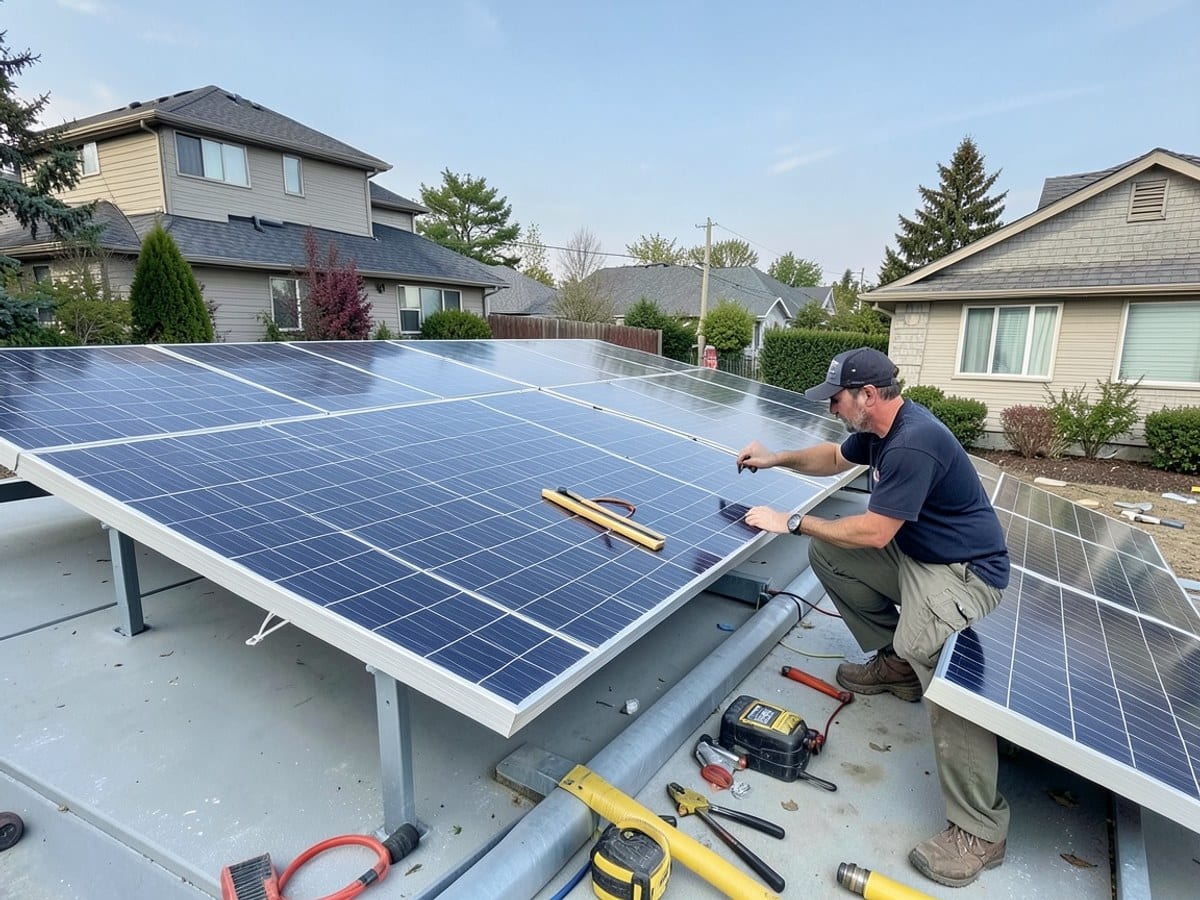 After the work: Home Solar