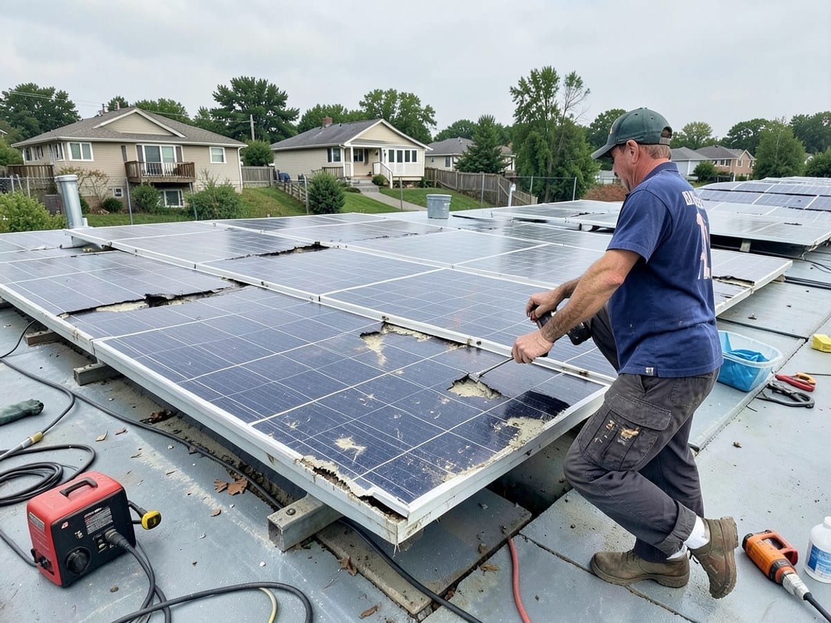 Before the work: Home Solar