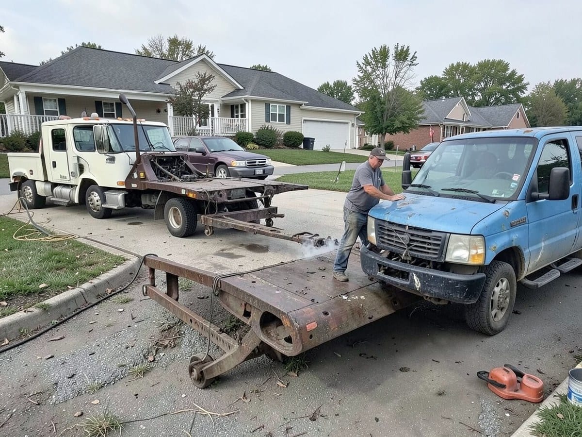 Before the work: Roadside Towing