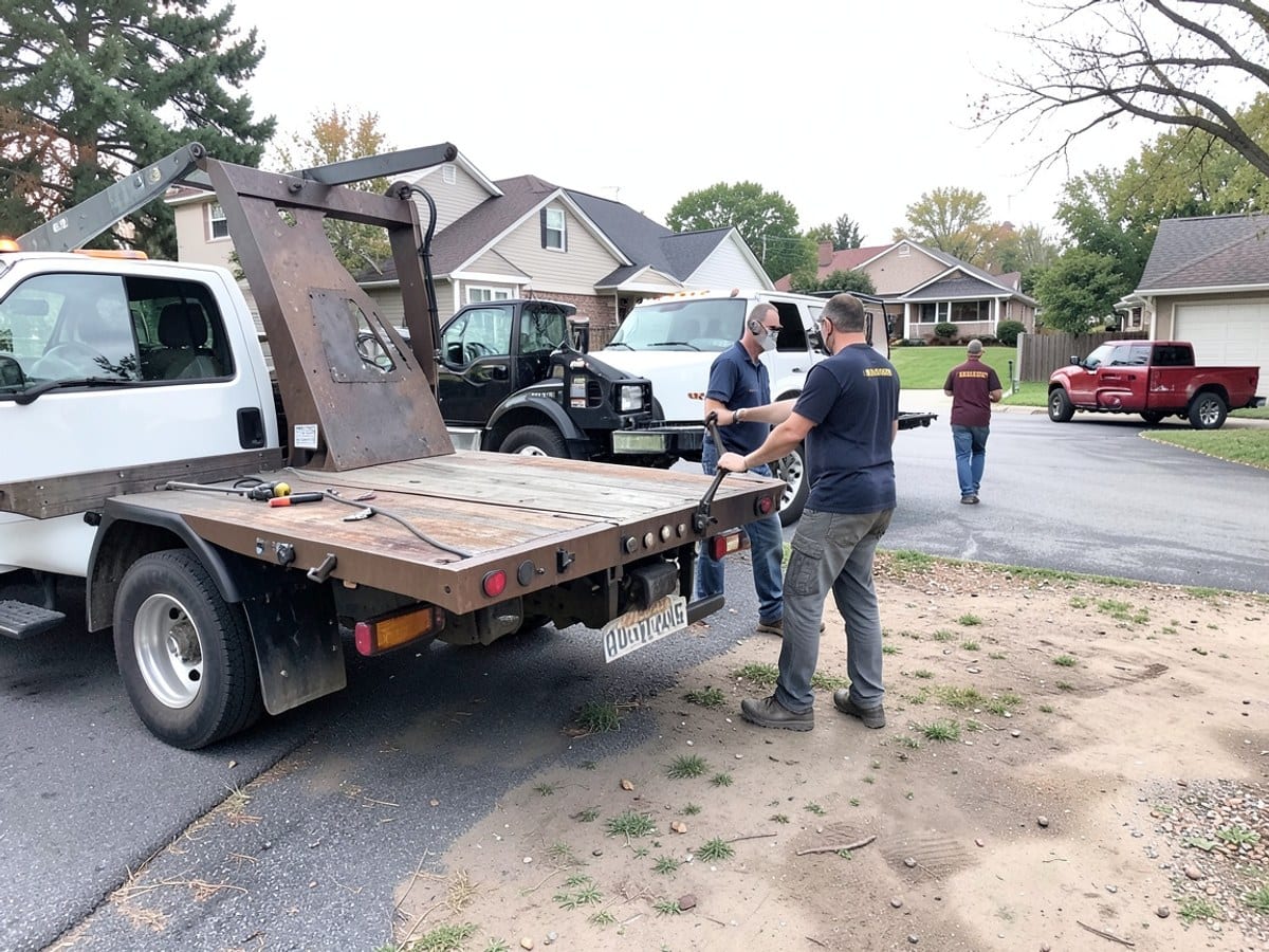 After the work: Roadside Towing