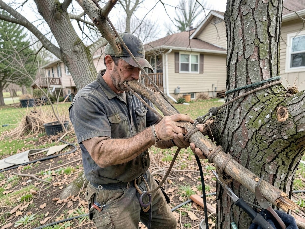 Before the work: Tree Removal