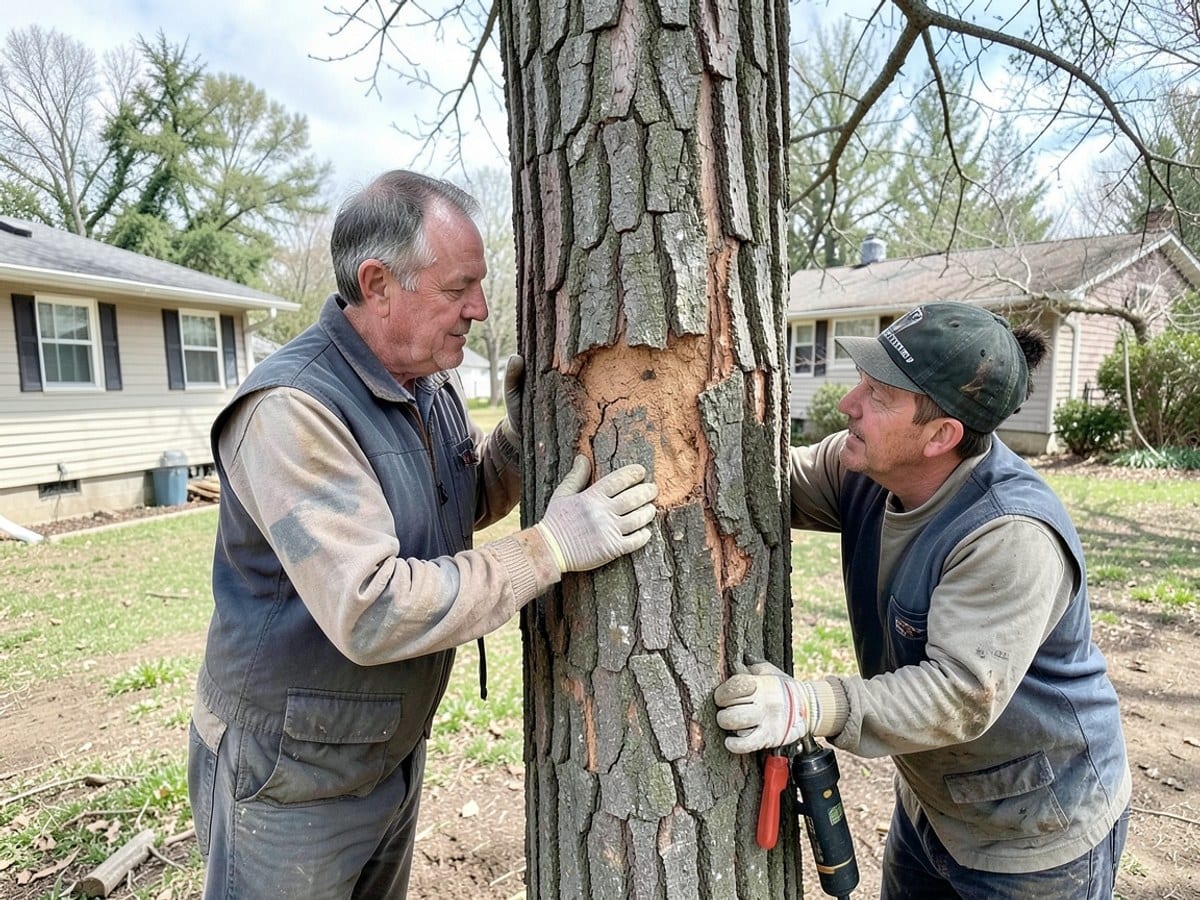 After the work: Tree Trimming