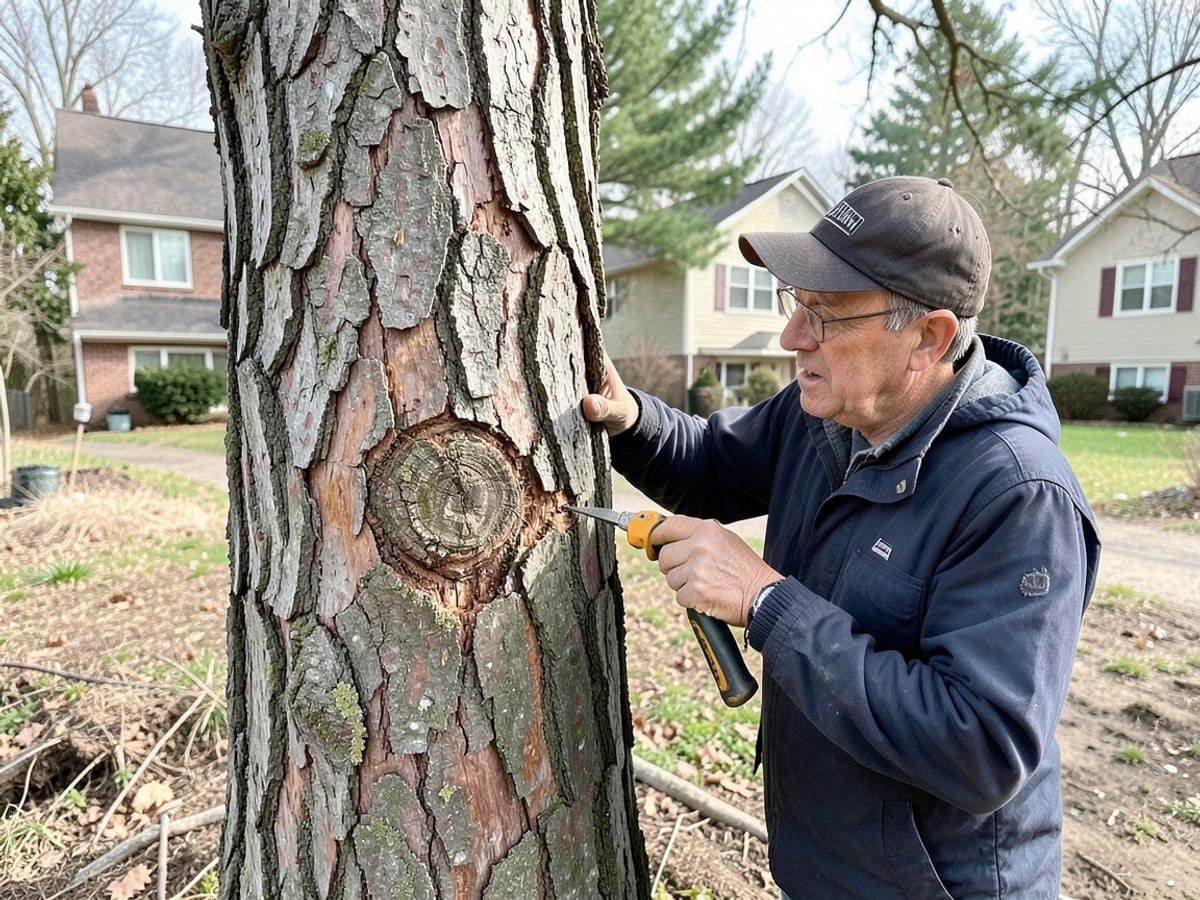 Before the work: Tree Trimming