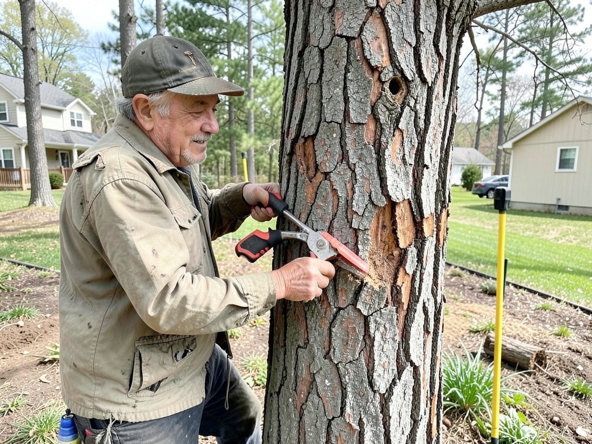 Before the work: Tree Trimming