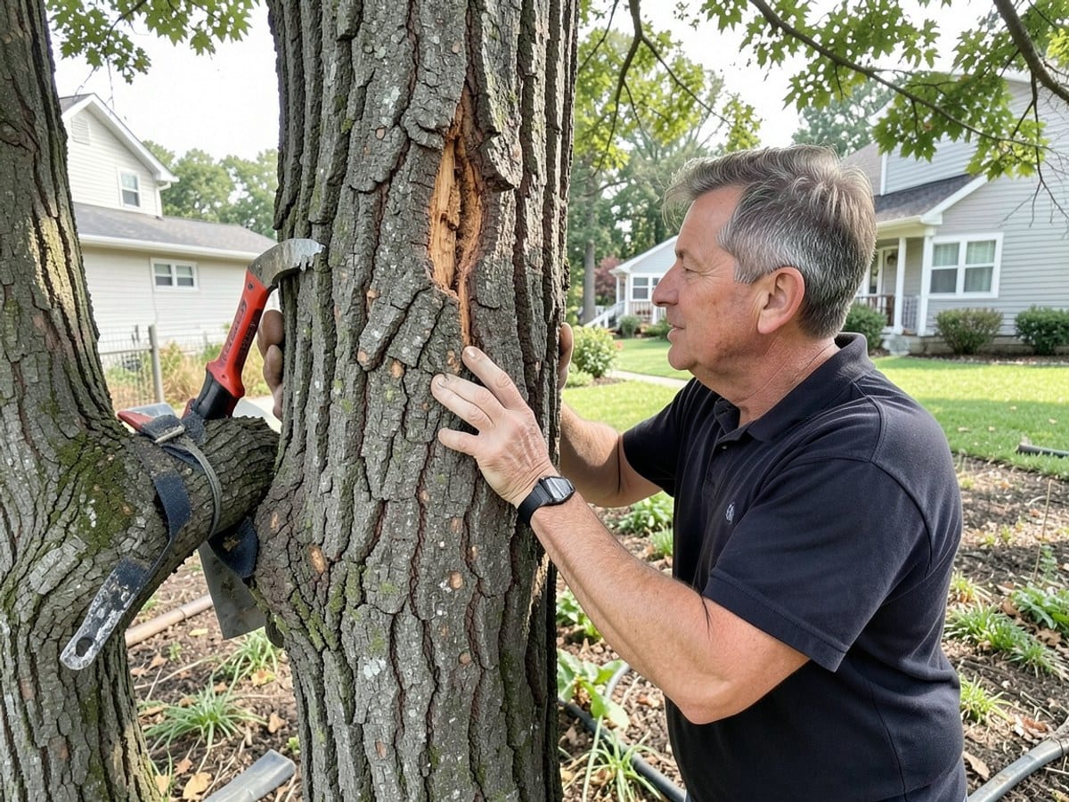 After the work: Tree Trimming