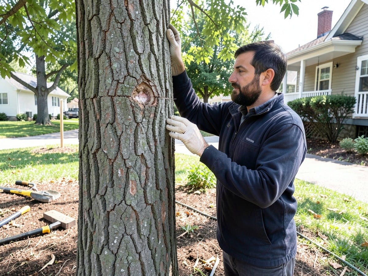 After the work: Tree Trimming