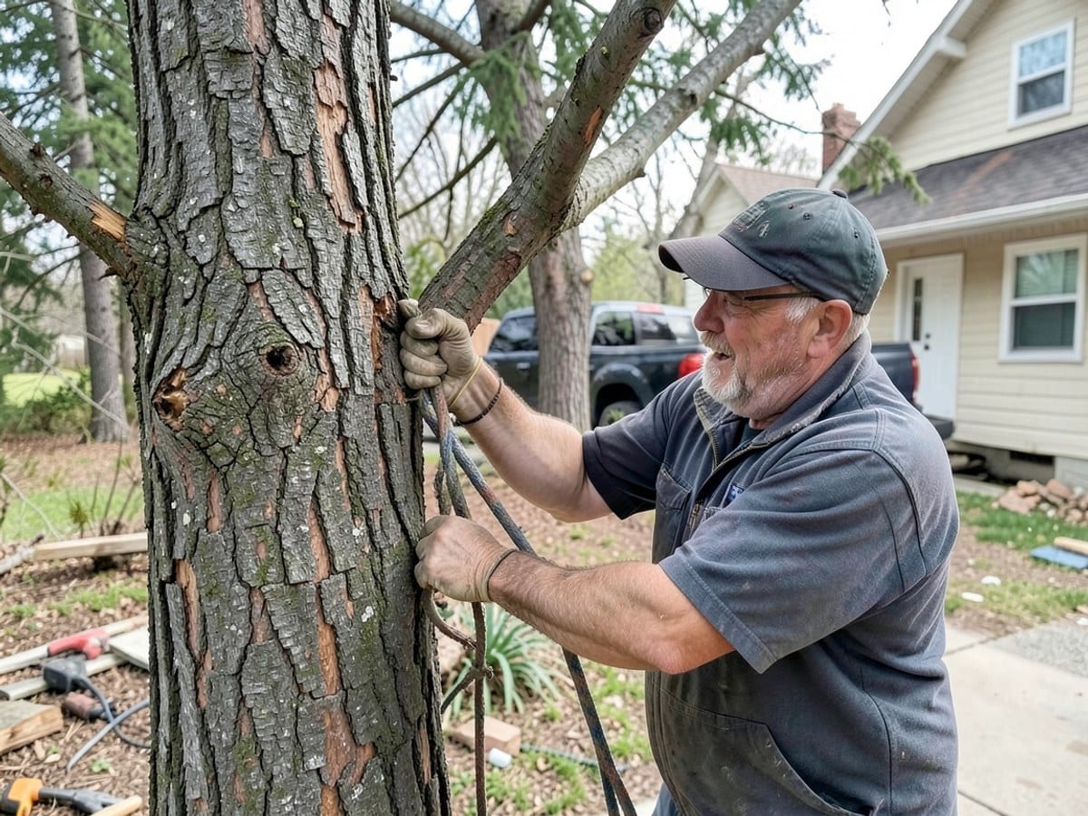 Before the work: Tree Removal