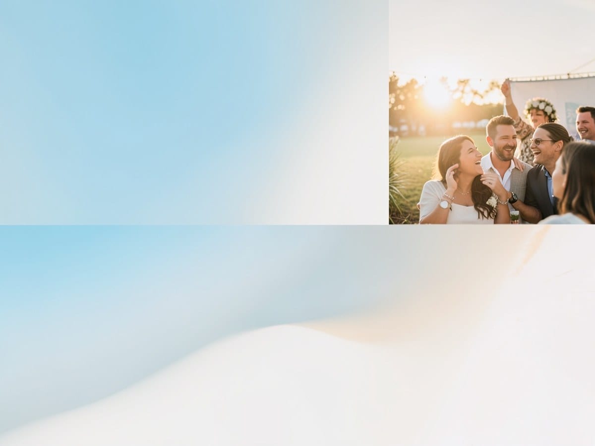 abstract image features a gradient of light blue to white, with various shades and gradients creating a dynamic, evolving composition.