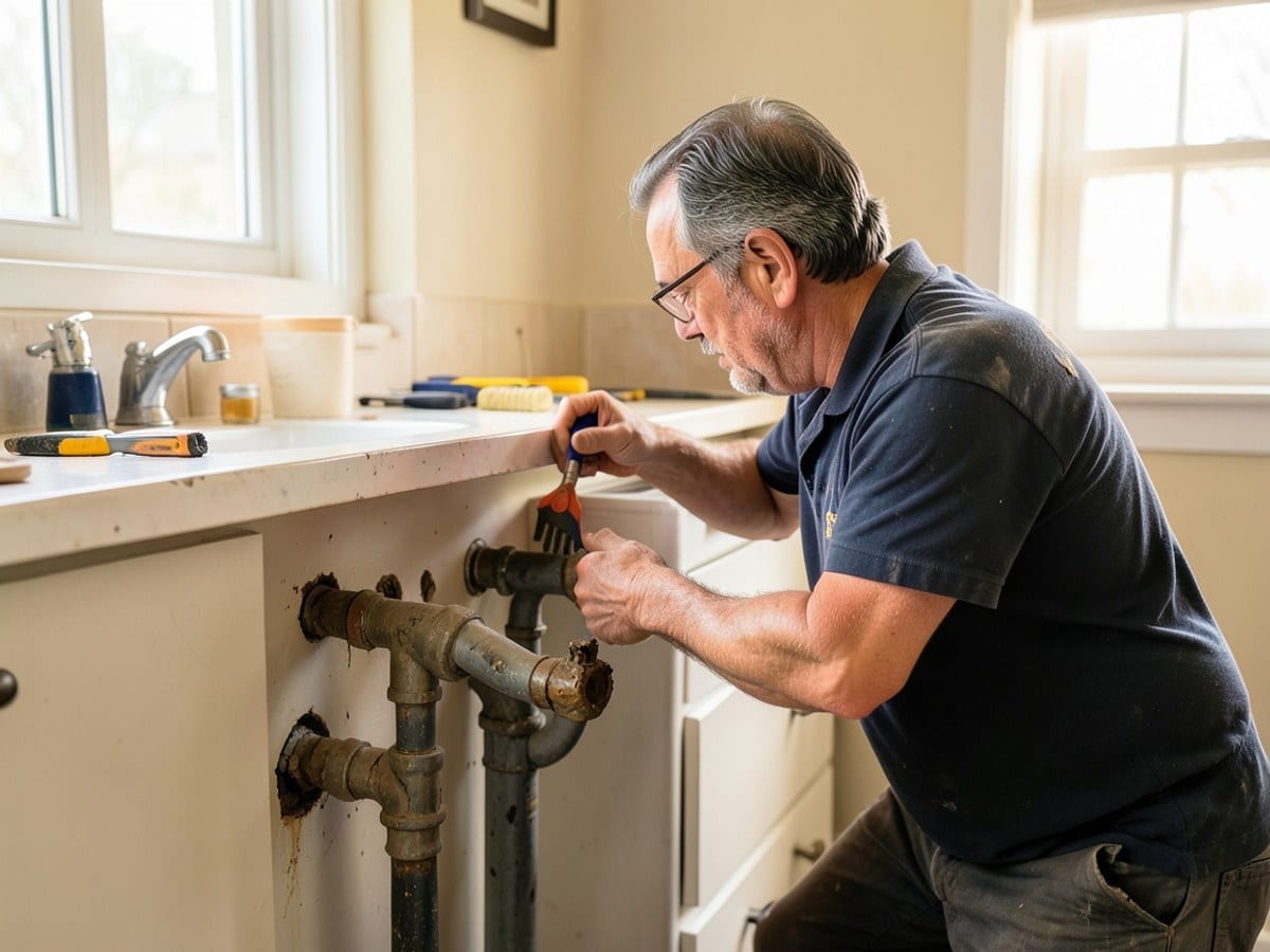 Before the work: Drain Cleaning